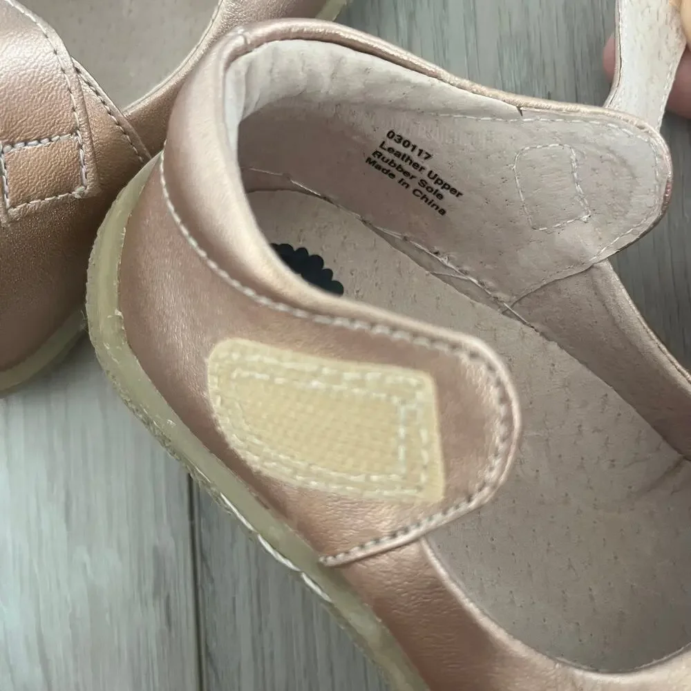 Livie & Luca Pio Pio Mary Jane Baby Toddler 6 Bird Rose Gold Copper Sneaker Shoe